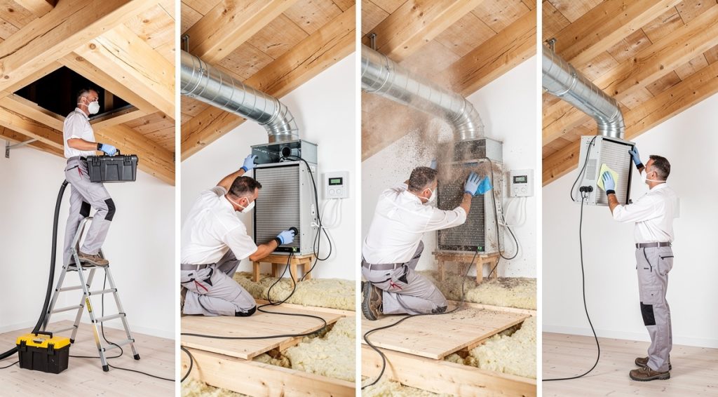 Comment nettoyer une VMC dans les combles