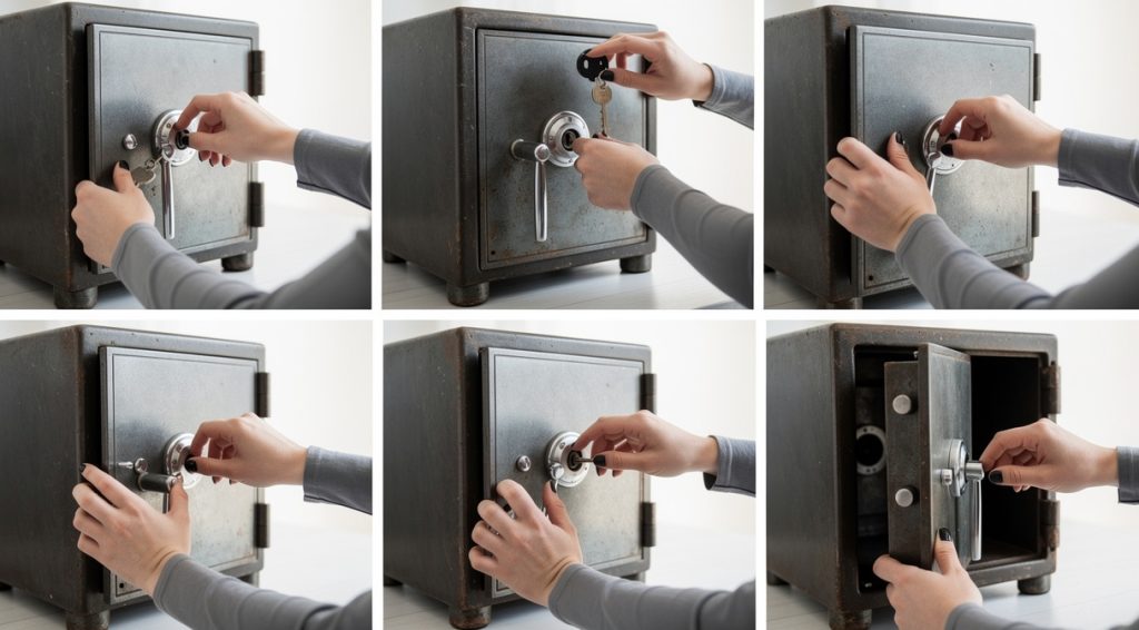 Comment ouvrir un coffre-fort ancien à clé