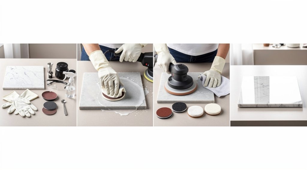 Comment polir du marbre : guide complet
