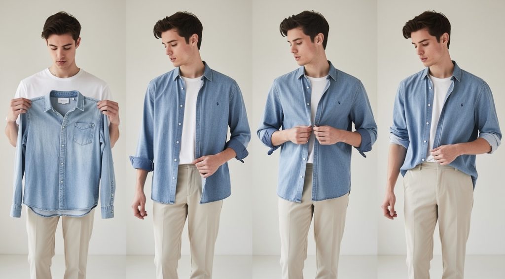 Comment porter la chemise en jean avec style