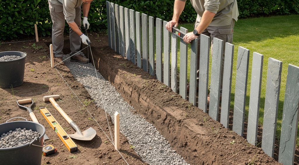 Comment poser des palis ardoise verticale
