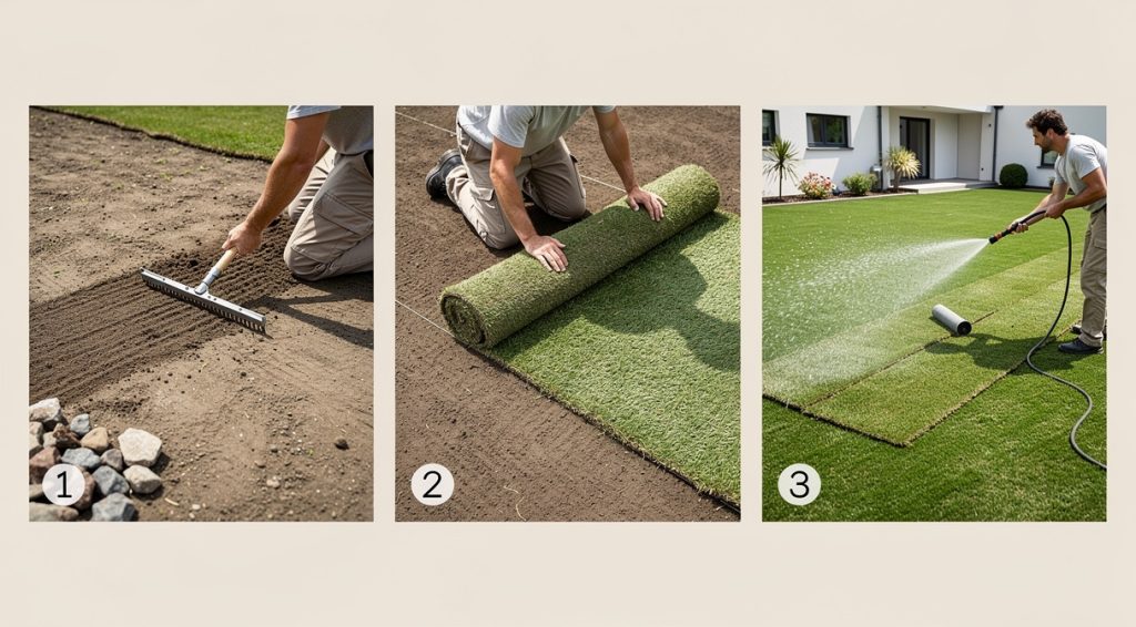 Comment poser du gazon en rouleau