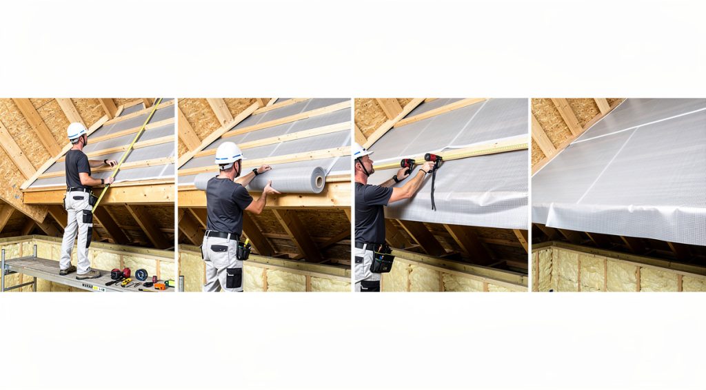 Comment poser un écran sous toiture par l&rsquo;intérieur