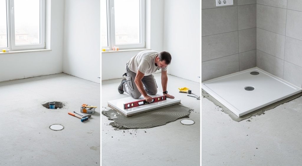 Comment poser un receveur de douche sur dalle béton
