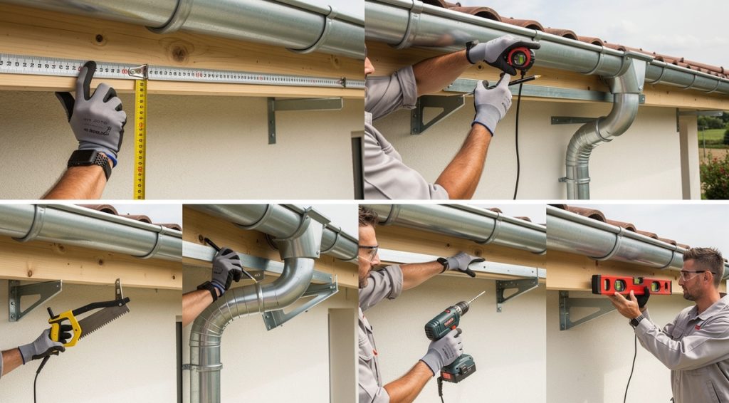 Comment poser une gouttière en zinc