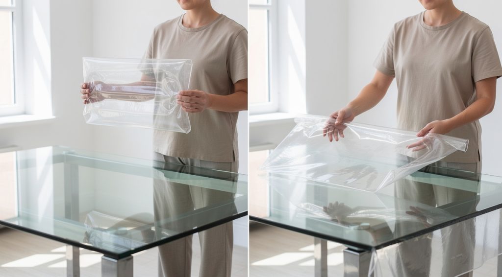Comment poser une nappe transparente : guide complet