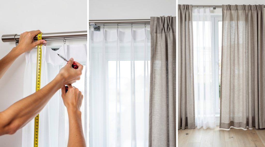 Comment poser voilage et double rideaux