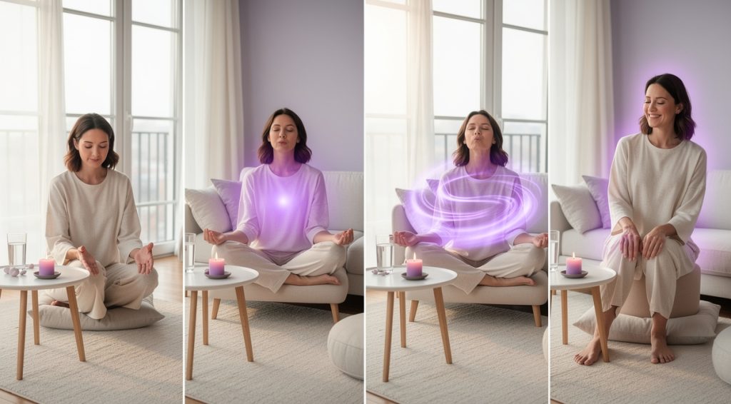 Comment pratiquer la flamme violette : guide complet