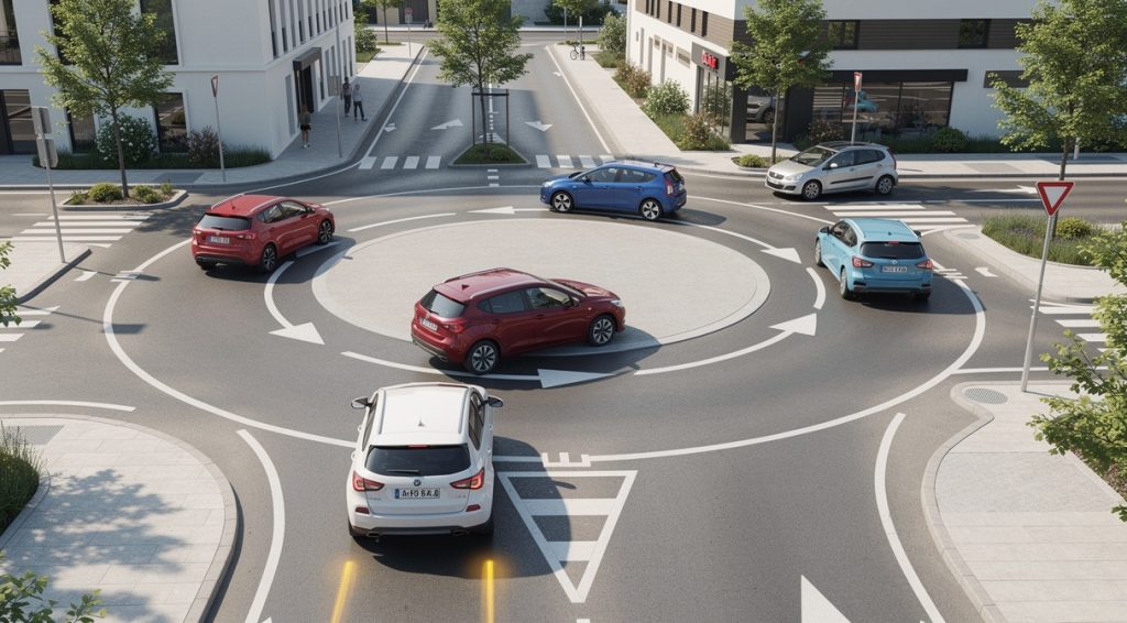 Comment prendre un giratoire : règles essentielles