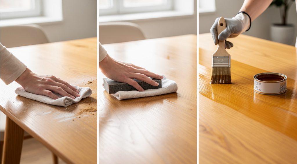 Comment protéger une table en bois
