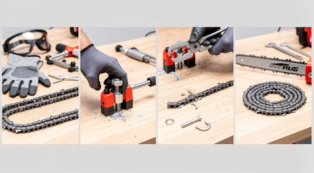 Comment raccourcir une chaîne de tronçonneuse