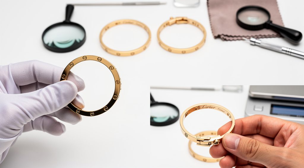 Comment reconnaître un faux bracelet Cartier Love