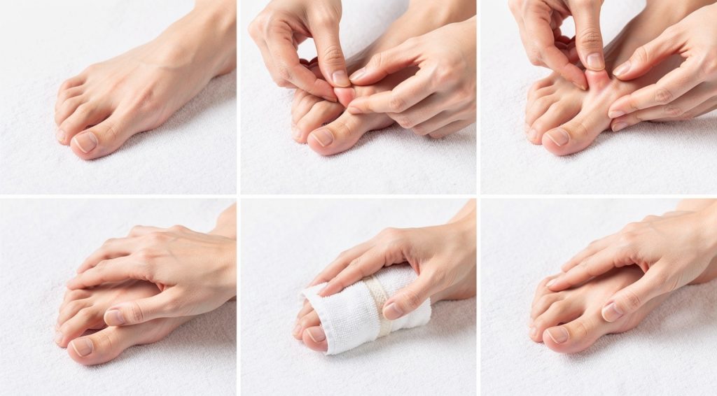 Comment redresser un orteil naturellement