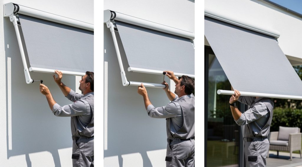 Comment régler les bras d&rsquo;un store banne électrique