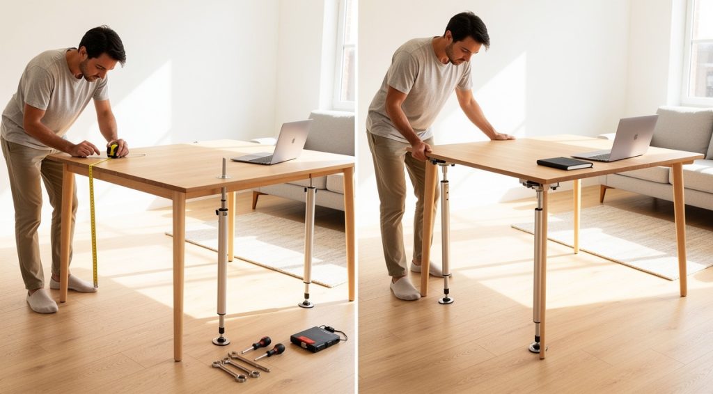 Comment rehausser une table : guide pratique