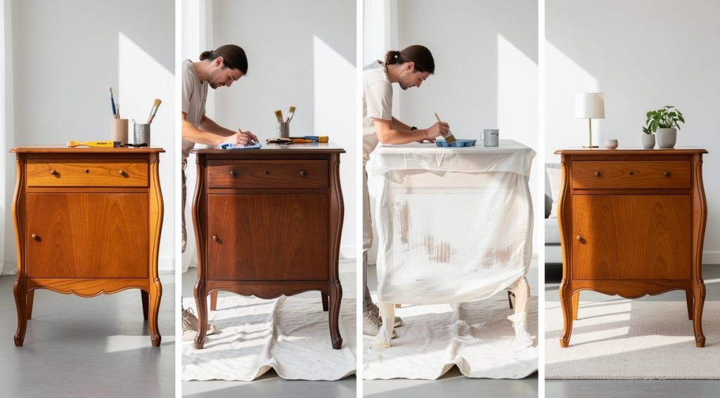 Comment relooker un meuble merisier Louis Philippe