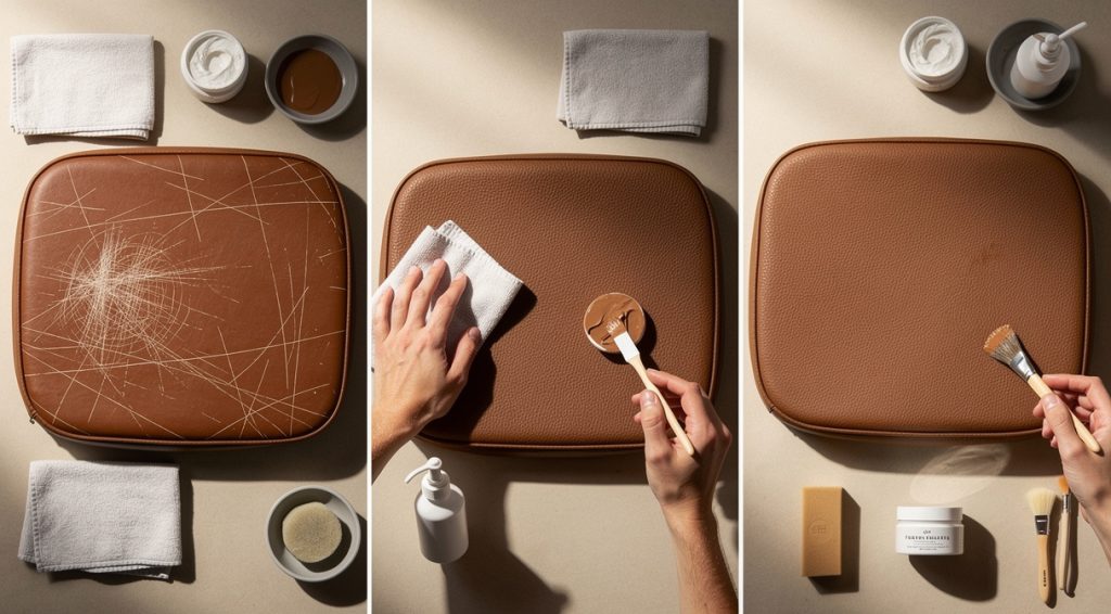 Comment réparer du cuir griffé : guide complet