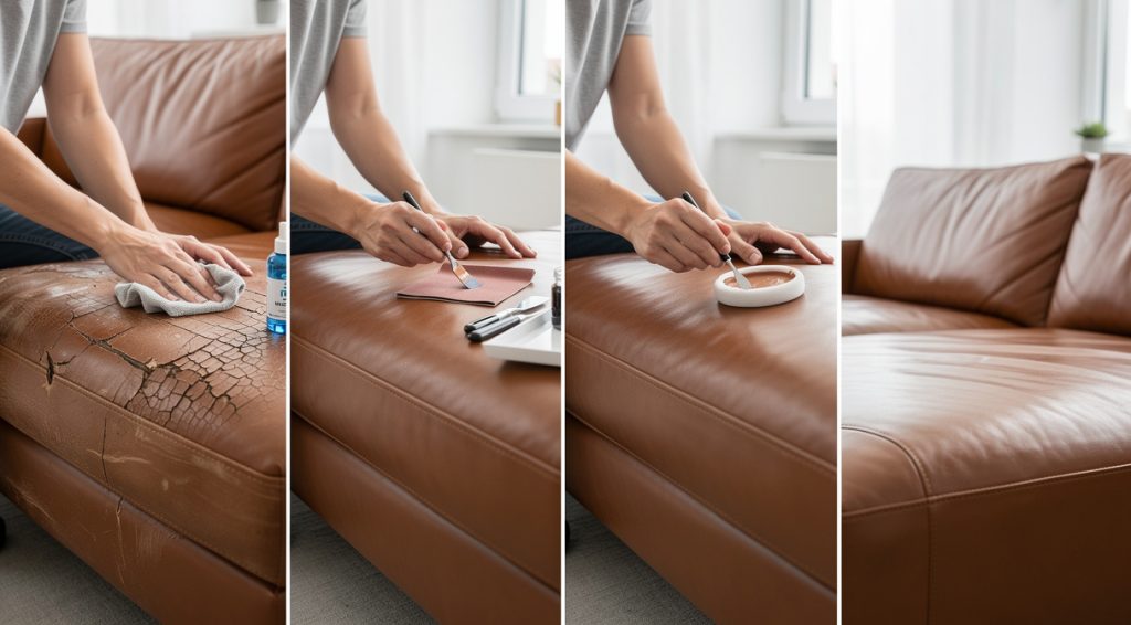 Comment réparer un canapé en cuir : guide complet