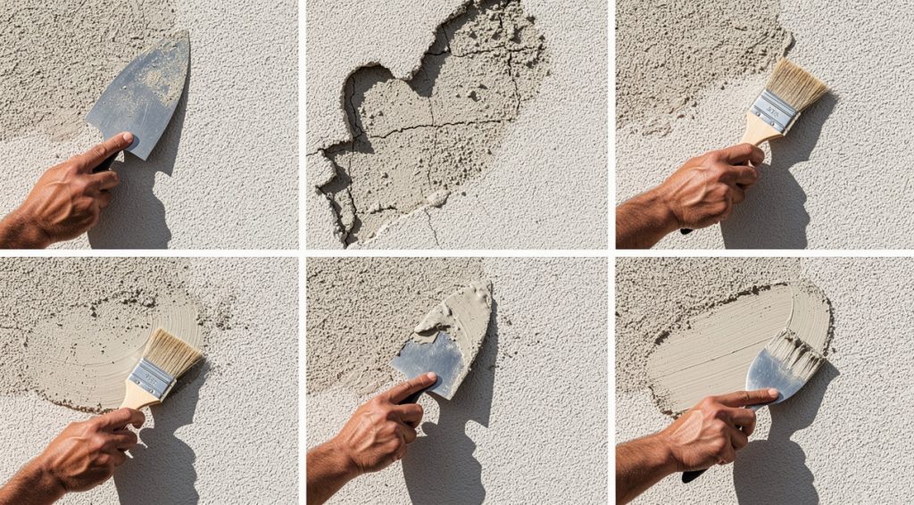 Comment réparer un crépi extérieur décollé