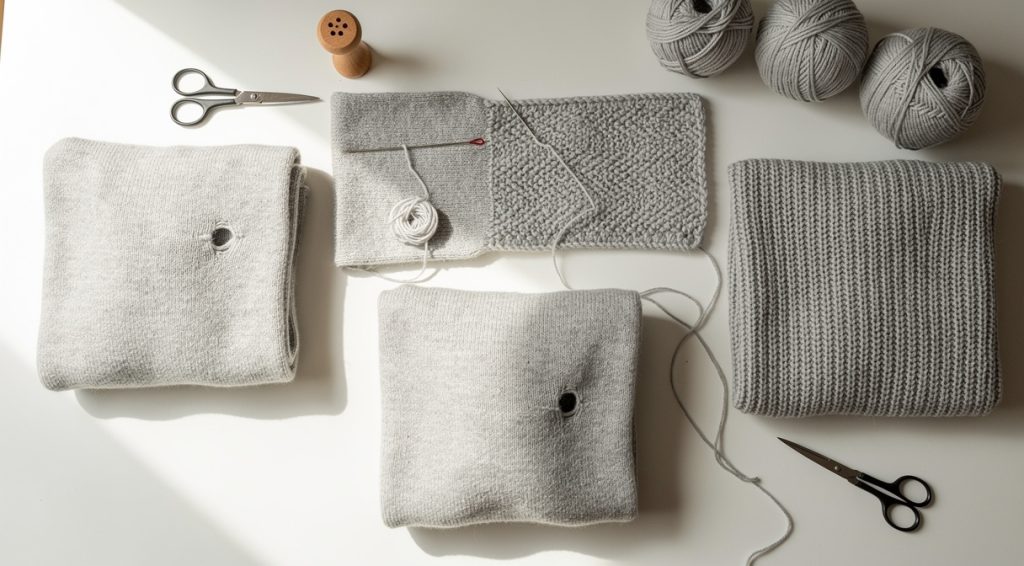 Comment réparer un trou dans un pull en laine