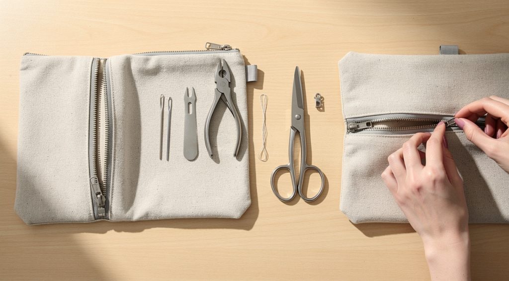 Comment réparer une fermeture de sac