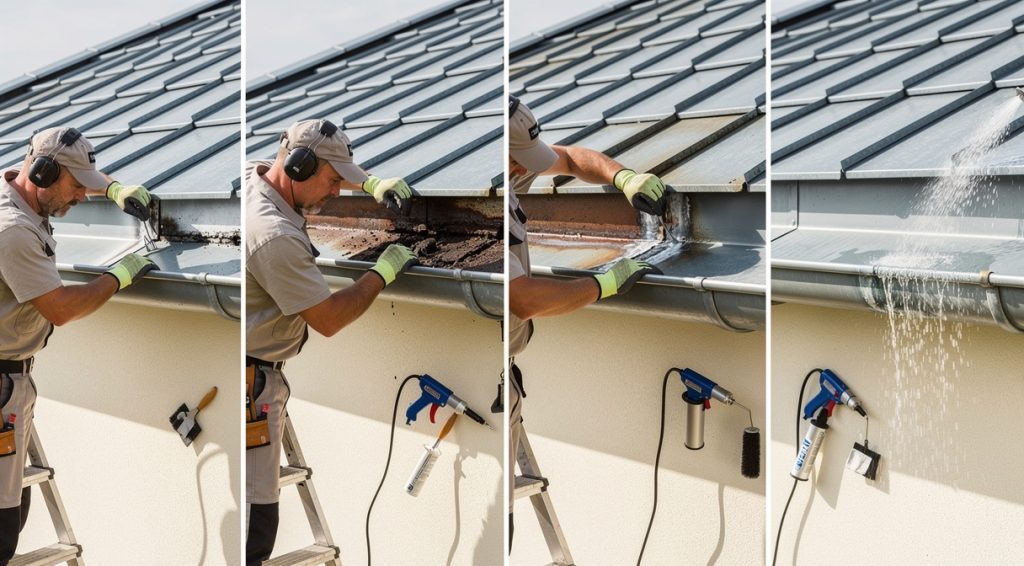 Comment réparer une gouttière en zinc