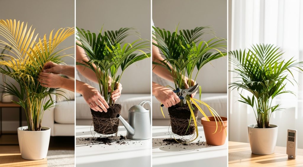 Comment sauver un palmier qui jaunit