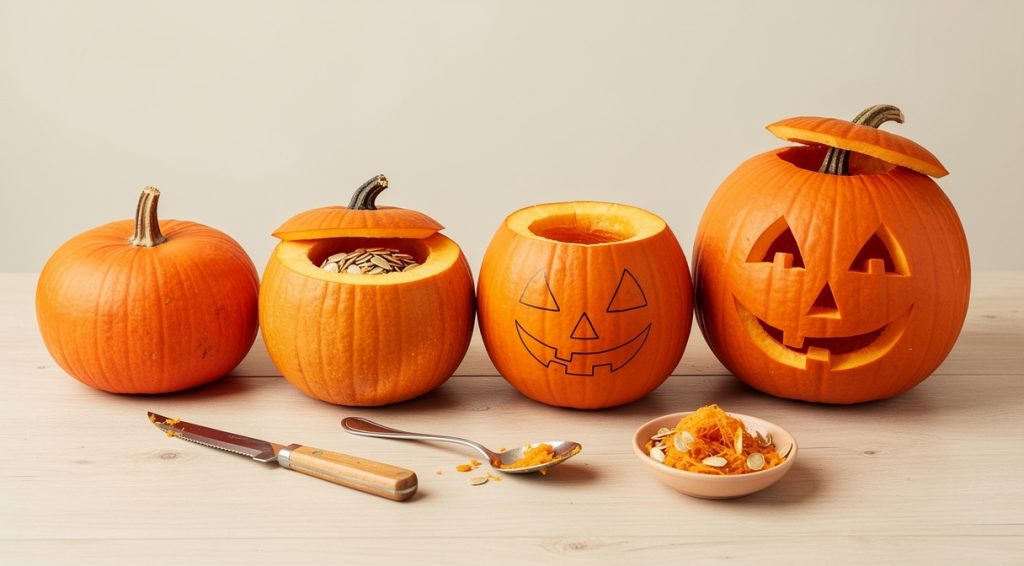 Comment sculpter une citrouille pour Halloween