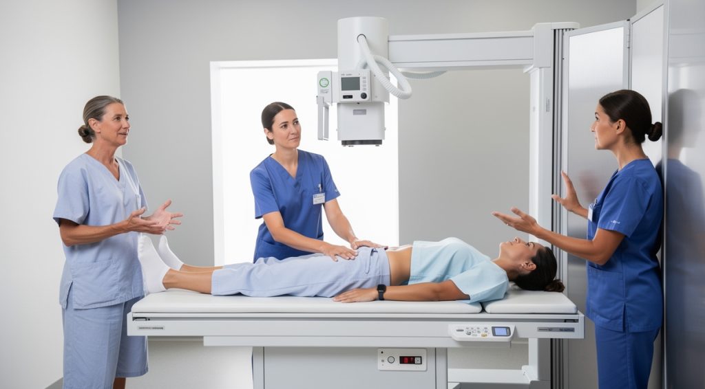 Comment se passe une radio du rachis lombaire