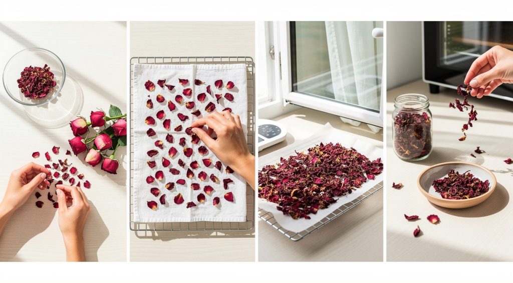 Comment sécher des pétales de rose