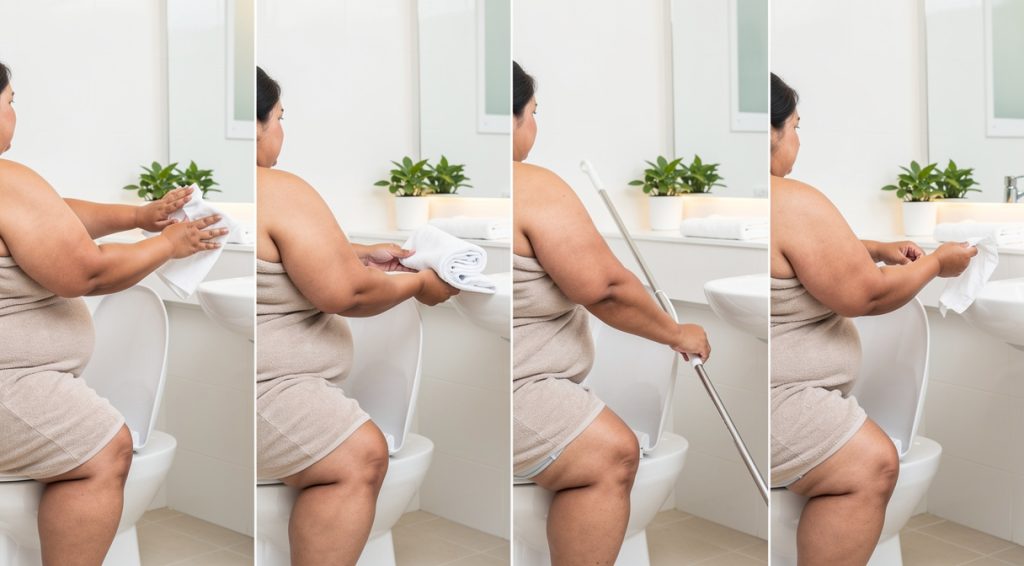 Comment s&rsquo;essuyer quand on est obèse : guide pratique