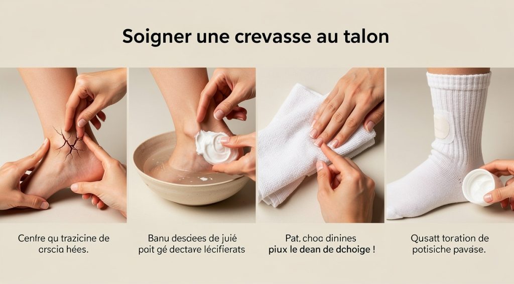 Comment soigner une crevasse au talon