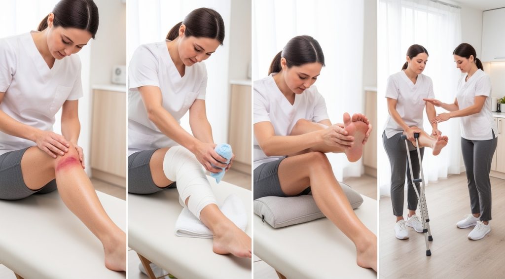 Comment soigner une entorse du genou