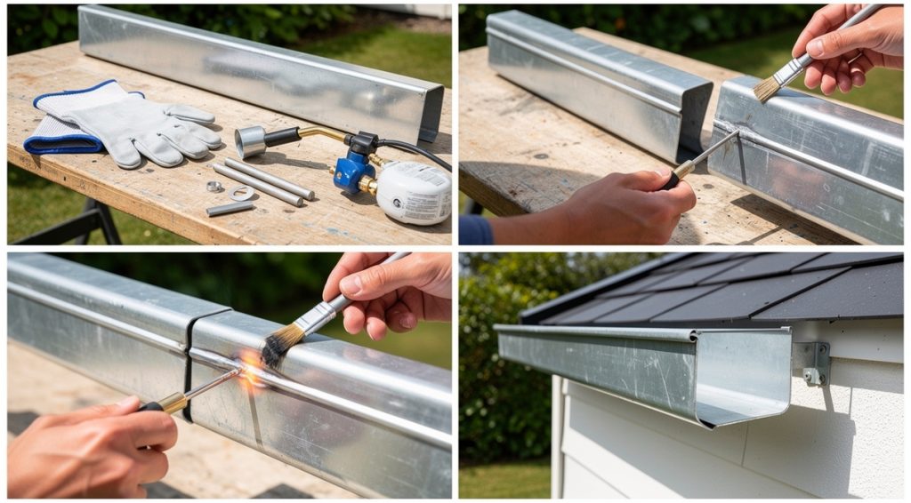 Comment souder une gouttière en zinc