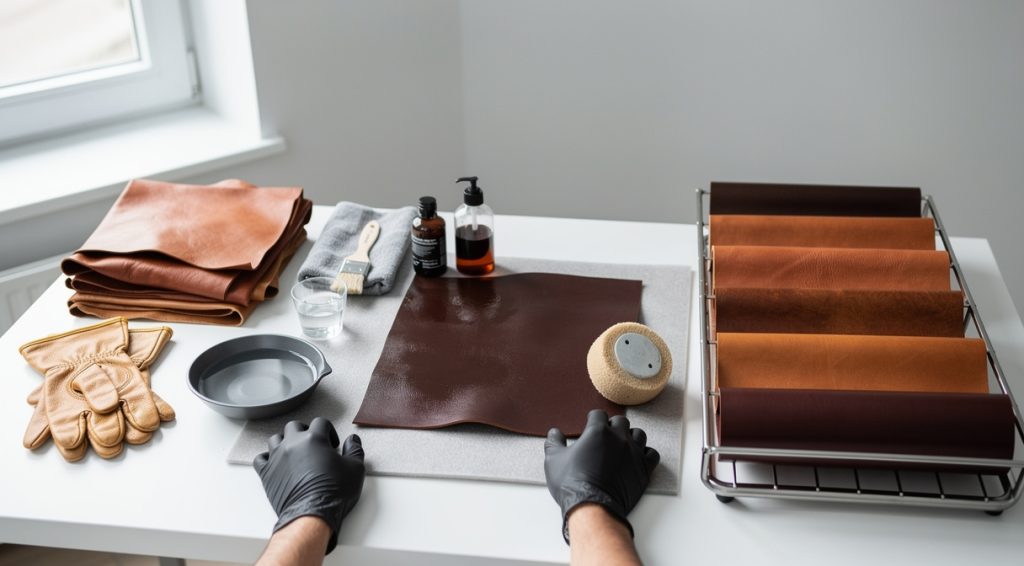 Comment teindre du cuir : guide complet