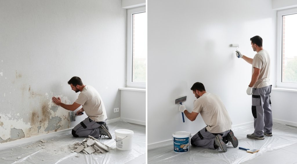 Comment traiter l&rsquo;humidité d&rsquo;un mur