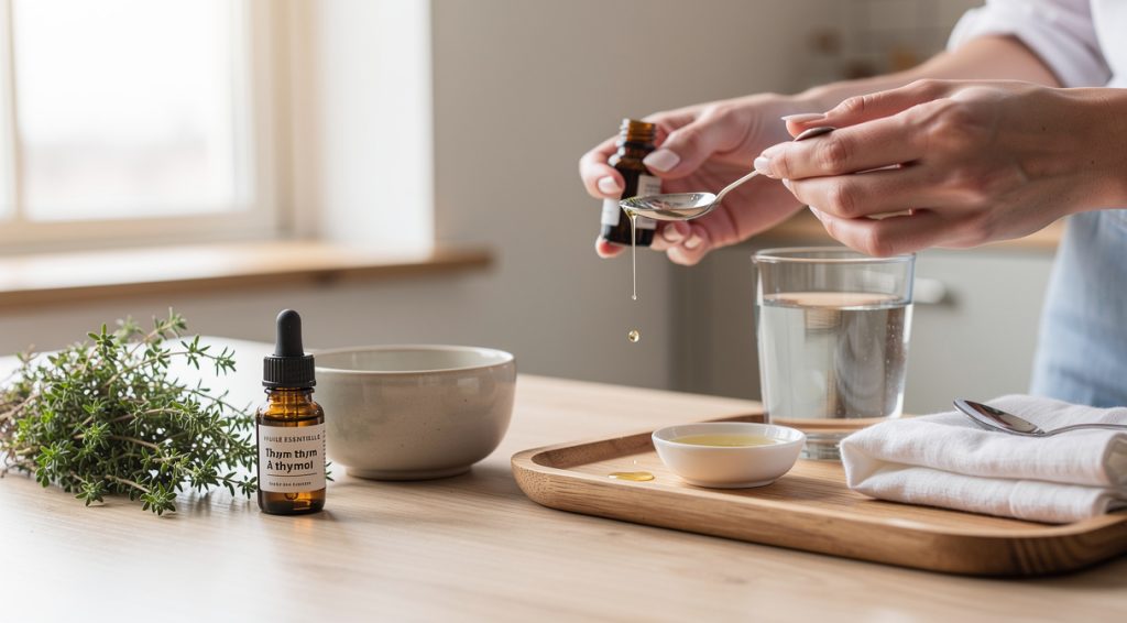 Comment utiliser l&rsquo;huile essentielle de thym à thymol