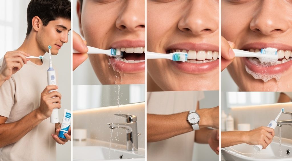 Comment utiliser une brosse à dents électrique