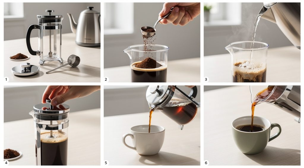 Comment utiliser une cafetière à piston