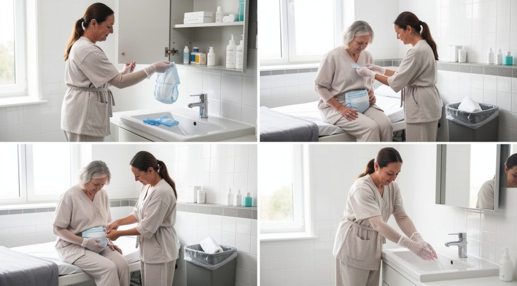 Comment utiliser une couche adulte