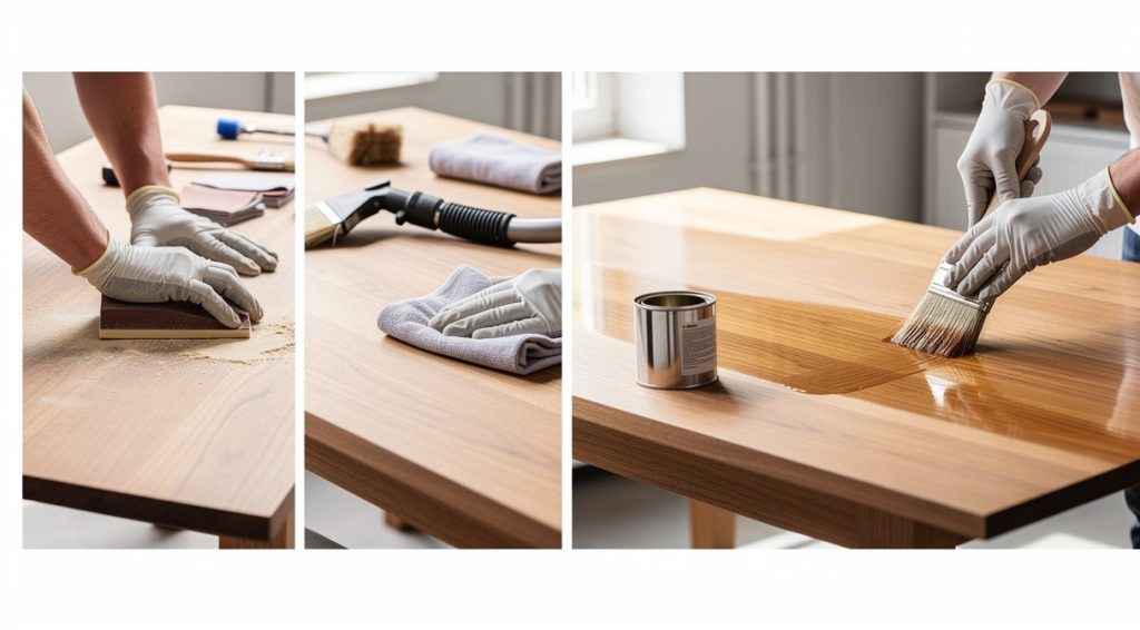 Comment vitrifier une table en bois