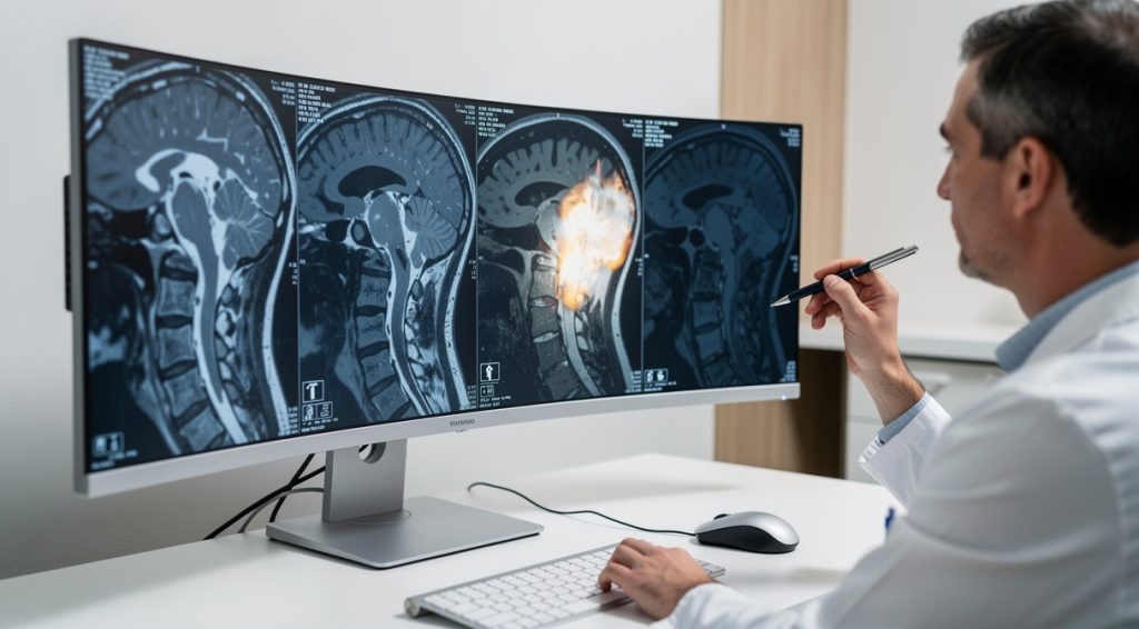 Comment voir une hernie discale sur un scanner