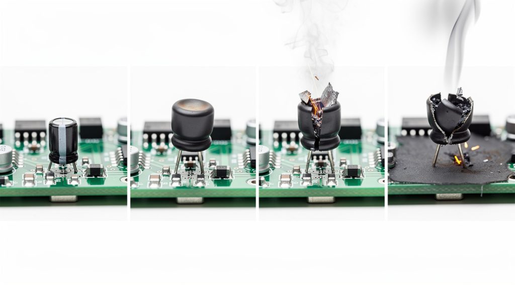 Condensateur qui explose : causes, dangers et prévention