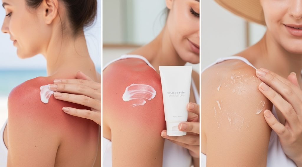 Coup de soleil peau qui pèle : causes, durée et traitements efficaces