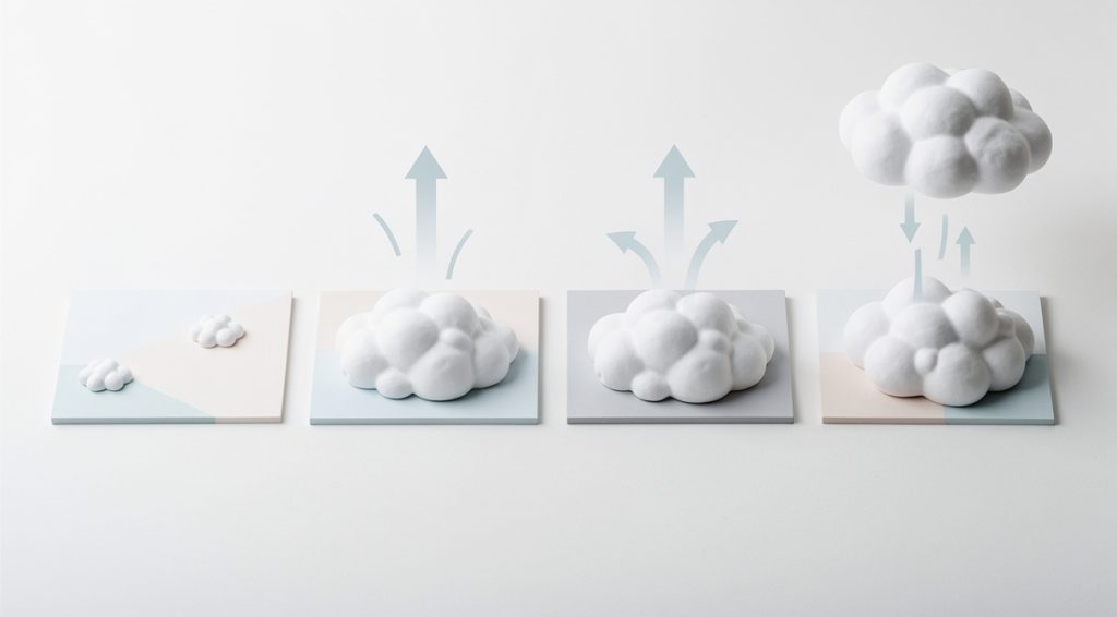 Cumulus qui fuit par le haut : causes, diagnostic et solutions