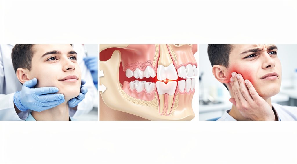 Dent de sagesse qui pousse symptômes et douleur : reconnaître et soulager