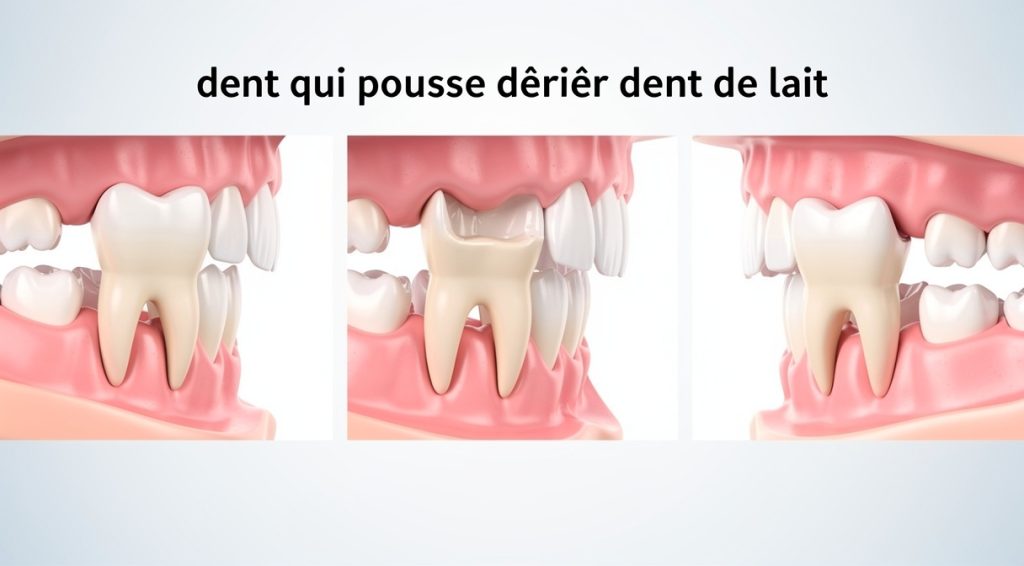 Dent qui pousse derrière dent de lait : causes, solutions et conseils pratiques