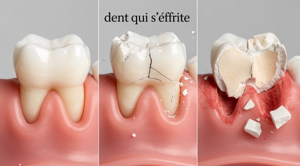 Dent qui s&rsquo;effrite : guide complet