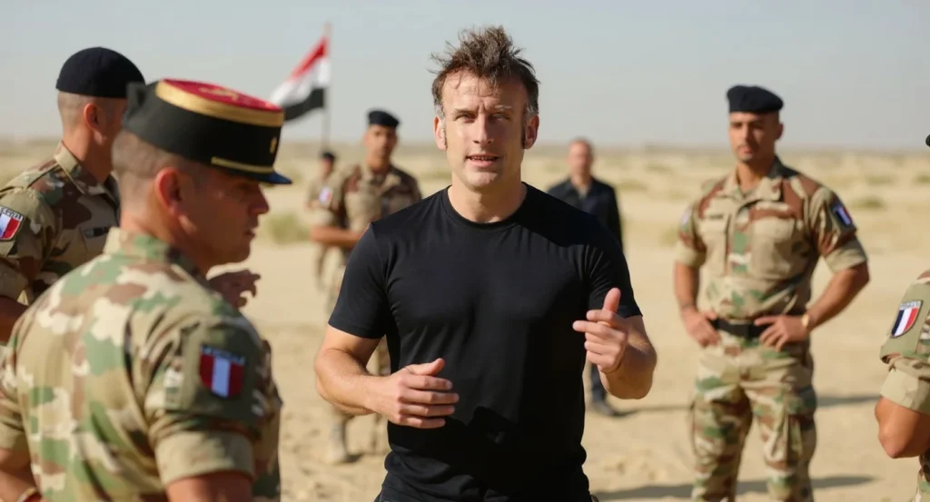 Emmanuel Macron enchaîne 900 pompes avec Tibo InShape à Abou Dhabi