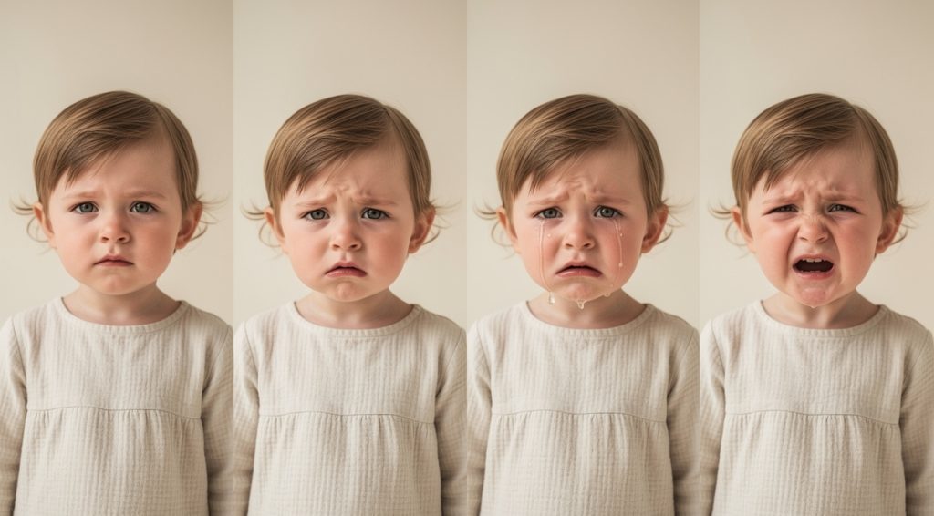 Enfant qui pleure : comprendre les causes et savoir réagir